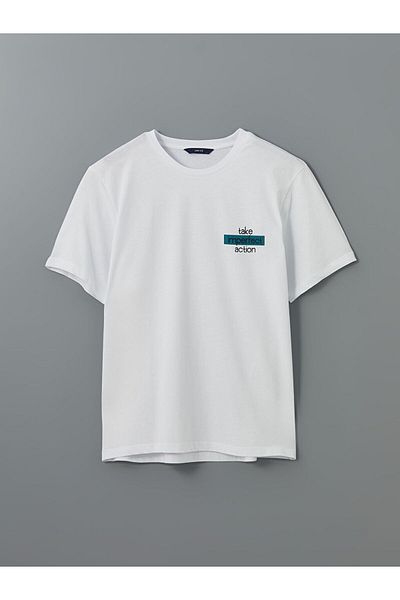 LC Waikiki Ανδρικό μπλουζάκι LCW Crew Neck με εμπριμέ χτενισμένο βαμβάκι