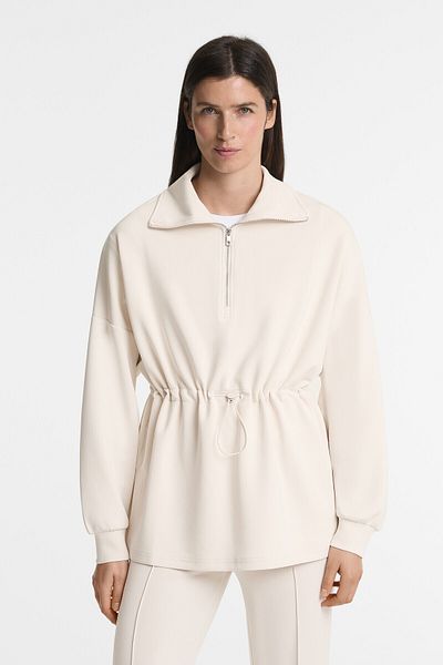Oysho Sweatshirt with Half Zipper Modal