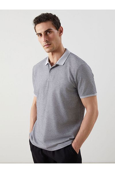 LC Waikiki New Season Polo Neck Short Sleeve Combed Cotton Men's T-Shirt - S5K250Z8