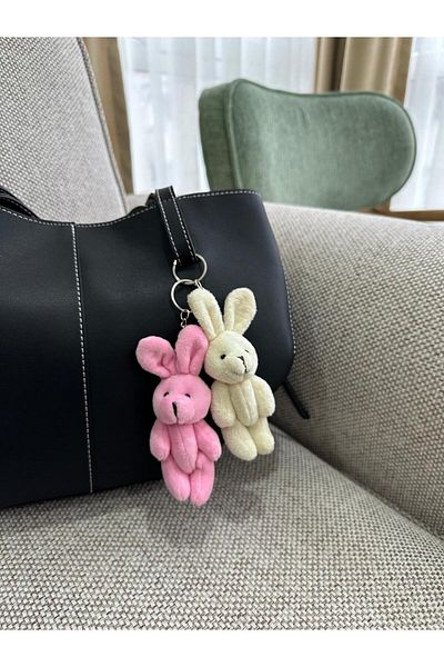 Çantacımstore Charm Accessory for Pink Rabbit Fur Bags