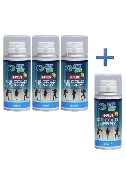 Stay Safe Staysafe Anestezik Ve Lazer Epilasyon Için Soğutucu Sprey 150 ML - 3+1 ADET