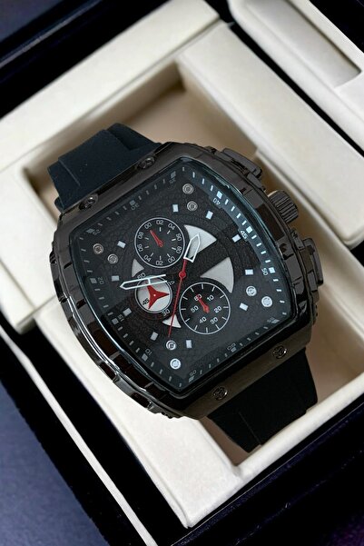 Louis Genessio ساعة يد رجالية موديل WLDR ممتازة بسوار من السيليكون