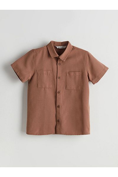 LC Waikiki Linen Blended Boy's Shirt