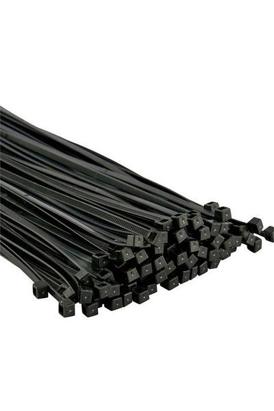 Powermaster 37 cm 3.6 mm Black Cable Tie (Pack of 100) (5057)