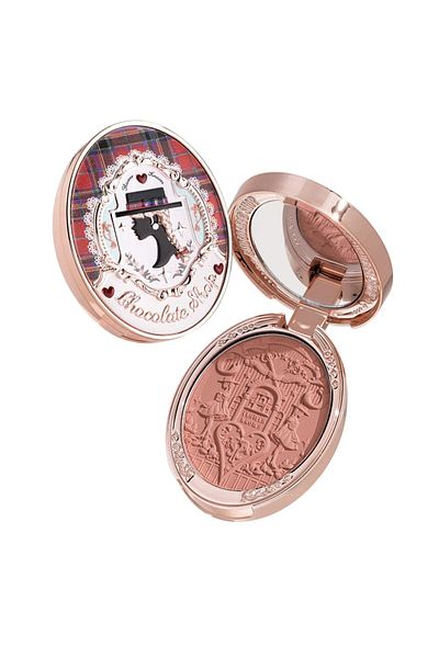 Flower Knows Chocolate Wonder-Shop Embossed Blush, 5g (03 Tartan Coat)