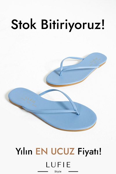 Lufie Style Women's Flip Flops Blue