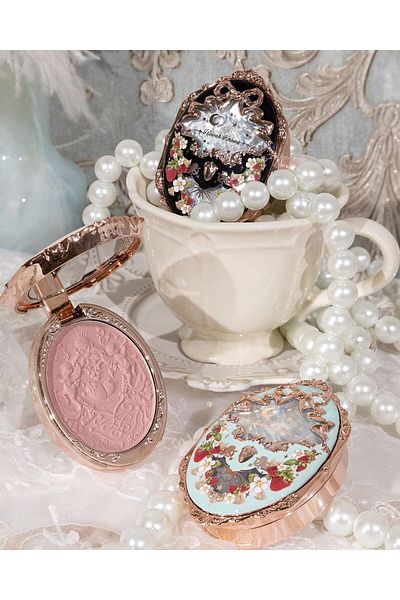 Flower Knows Strawberry Rococo Embossed Series Powder Blush, 5g (04 Dream Chaser)
