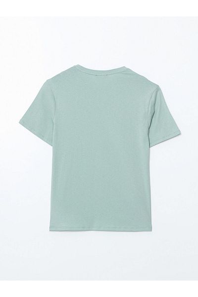 LC Waikiki Ανδρικό μπλουζάκι LCW Crew Neck με εμπριμέ χτενισμένο βαμβάκι