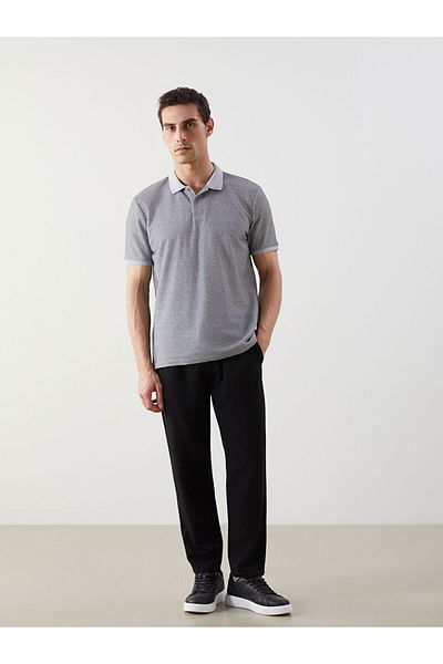 LC Waikiki New Season Polo Neck Short Sleeve Combed Cotton Men's T-Shirt - S5K250Z8