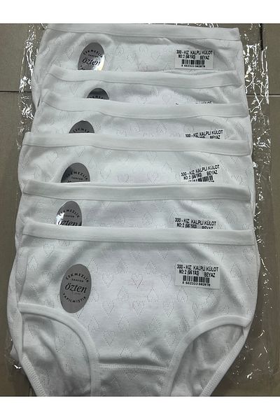 Özten Özten 100% Cotton High Waist 6 Pcs Girl Panties