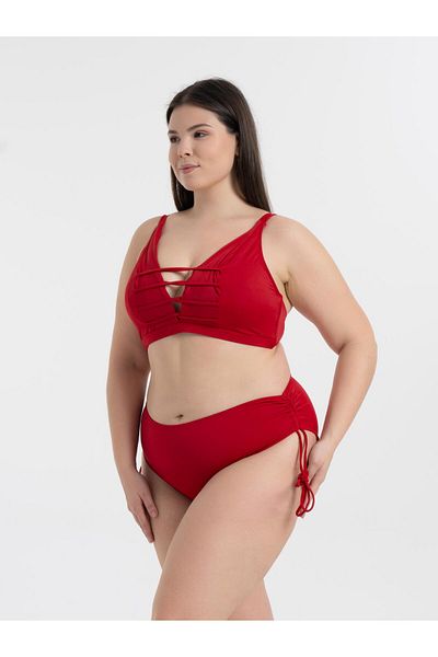 AQUAVİVA Aquaviva Women's Red Large Size Cross-Strap Décolleté Brazaleti Set