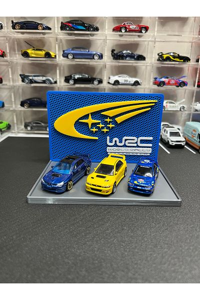 Figure Mood Subaru Wrc Shape 3 Vehicle Capacity Scale 1/64 Diorama Display Stand (Not Including Vehicles)