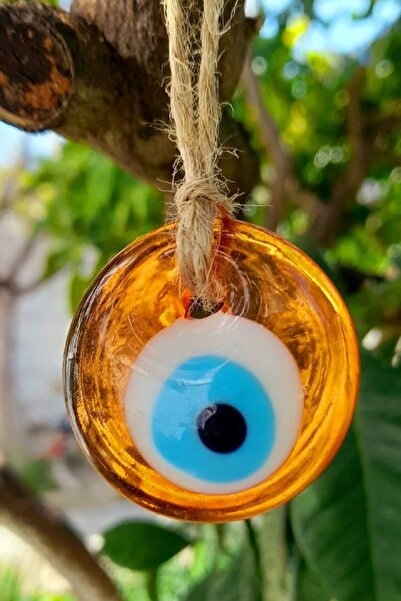 Rosso Levanto 5 броя 4 см оранжеви мъниста против лошото око.