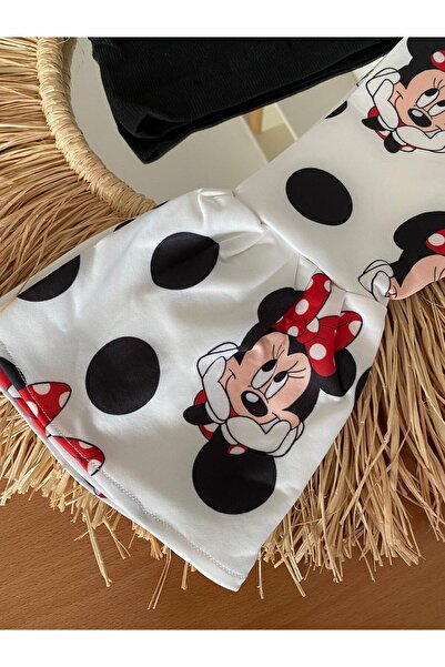 EBRU ÖZÖRGÜCÜ Girl's Crop Top - Flared Trousers - Bandana Set