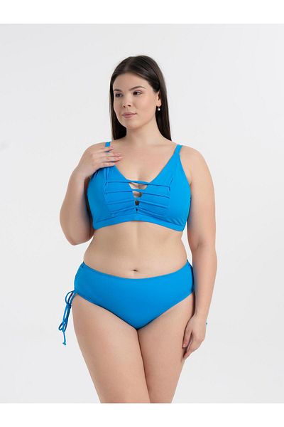 AQUAVİVA Bikini pentru femei Aquaviva, albastru, mărime mare, în formă de X, cu șnur încrucișat