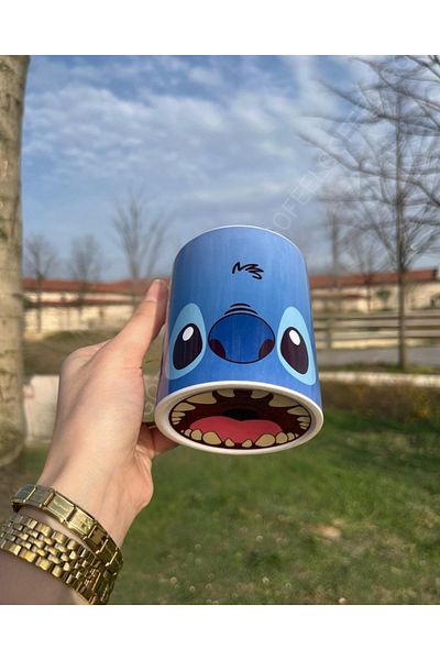 Gofeel Blue Stitich Full Printed Detail Ceramic Mug