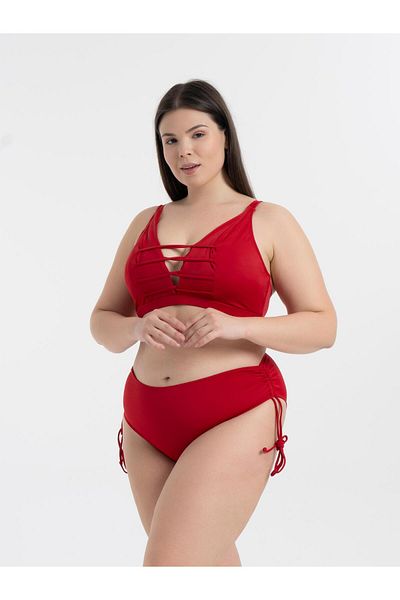 AQUAVİVA Aquaviva Women's Red Large Size Cross-Strap Décolleté Brazaleti Set