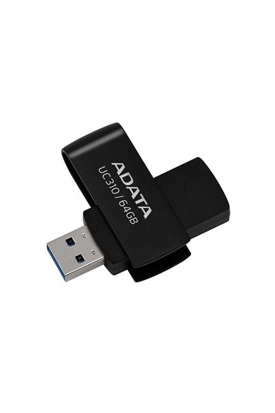Adata ذاكرة فلاش سوداء Uc310/64 جيجابايت 64 جيجابايت USB3.2 Gen1
