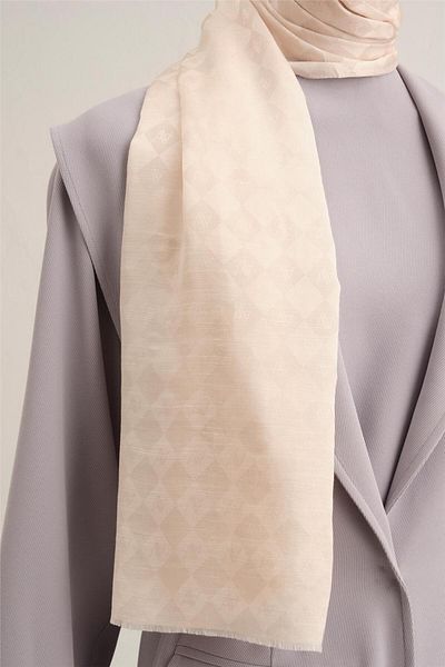 Armine Jacquard Silk Cotton Shawl 9911