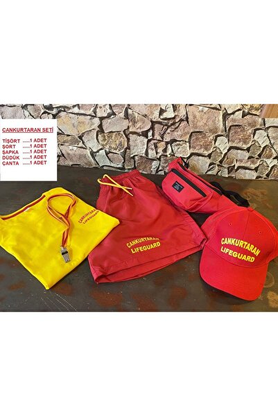 MARTEN مجموعة شعار Lifeguard Logo مكونة من 5 قطع 100% قطن (تي شيرت-شورت-شابكا...