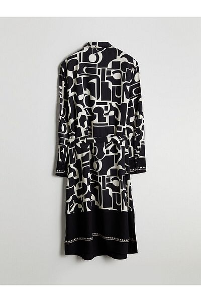 LC Waikiki Rochie cămașă cu model cu curea