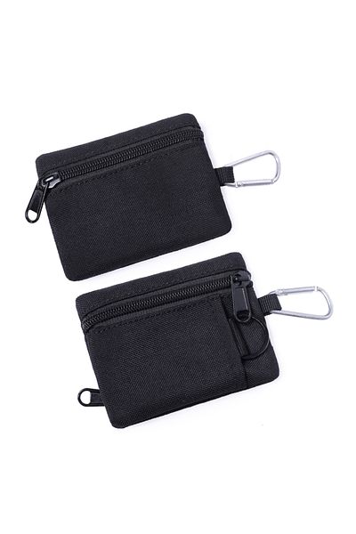 Choice black EDC Pouch Mini Wallet Key Card Carrier Holder Small Travel Waist Bag Camping Hiking Hunting Ac