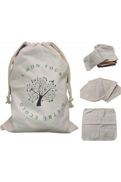 Generique Set de 25 pliculete pentru ceai, 3 filtre de cafea si 2 saculeti pentru lapte vegetal Générique