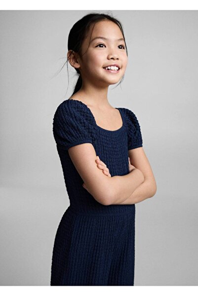 MANGO Kids Long woven jumpsuit