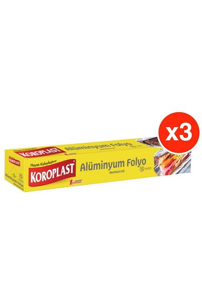 Koroplast Aluminum Foil 15 Meters X 3 Pack (30 Cm)