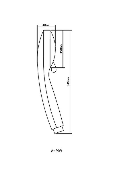 HESANIT Logic Hand Shower Set with 3 spray settings Matt Black