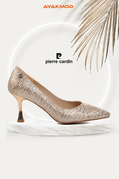 Pierre Cardin Pc-54049 Gold Women's Heeled Shoes