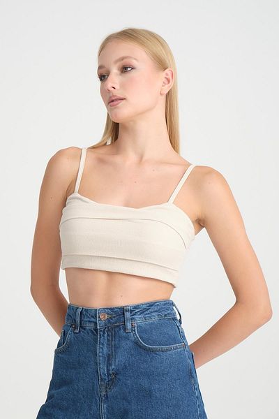Store Halter Neck Crop Top - 100% Cotton, Summer Stylish Design