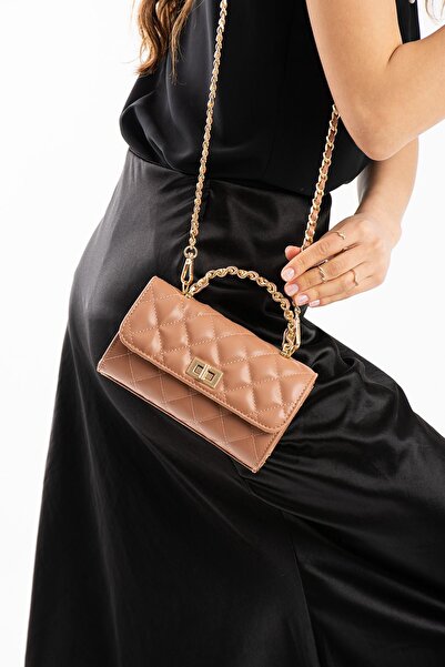 mèche atelier since 2024 Lony Kadın El ve Omuz Çantası Somon