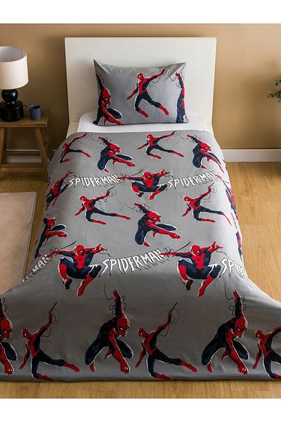 LC Waikiki New Season Spider-Man Printed Μονό Σετ Παπλωματοθήκης - S5I875Z4