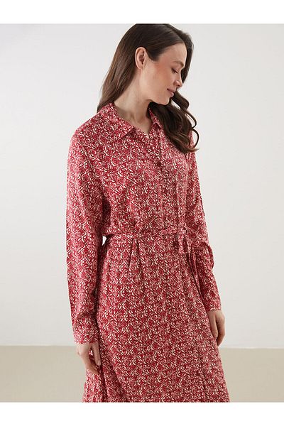 LC Waikiki PATTERNED SHIRT DRESS