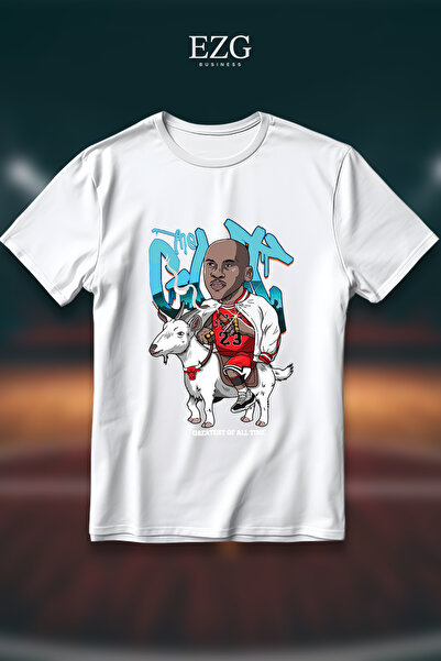EZG Business The Goat MJ T-Shirt με στάμπα, Oversize Unisex, 100% βαμβακερό, ...