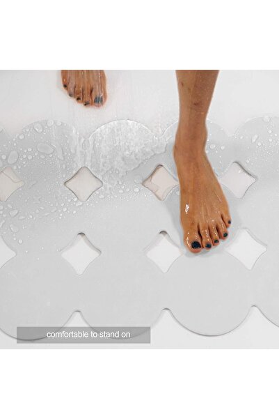 Vintage Covoras de baie antiaderent Vintage & Republic, cauciuc, alb, 60 x 40 cm