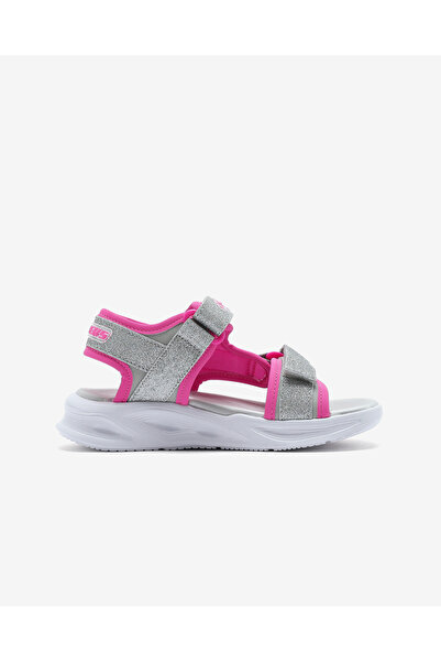 SKECHERS Sola Glow Sandal Büyük Kız Çocuk Gri Işıklı Sandalet 303024l Slhp