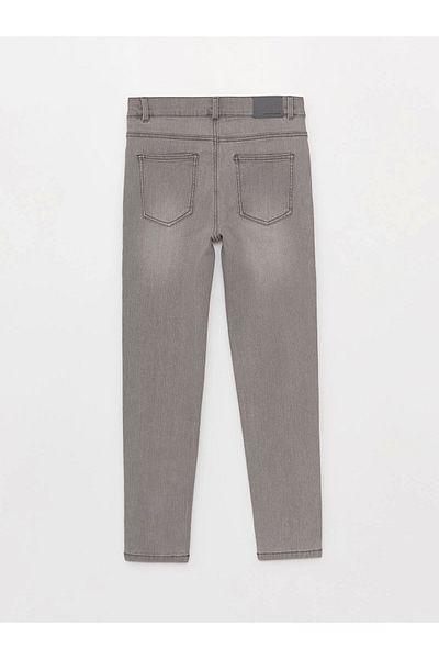 LC Waikiki Lcw Kids Gray Waist Adjustable Elastic Boys Jean Pants