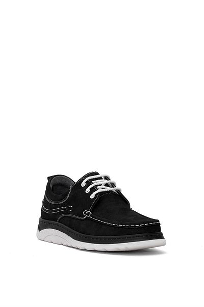 Ayakkabı Fuarı Men's Genuine Nubuck Casual Shoes - Black