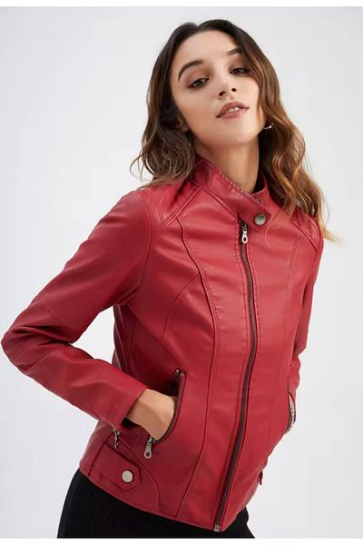NYC GİYİM TEKSTİL Genuine Leather Women Sports Jacket