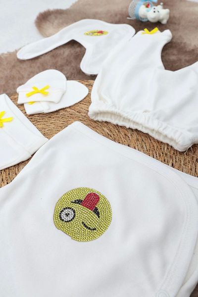 Sema Baby 5 Piece Hospital Release Bodysuit Set 0-3 Months