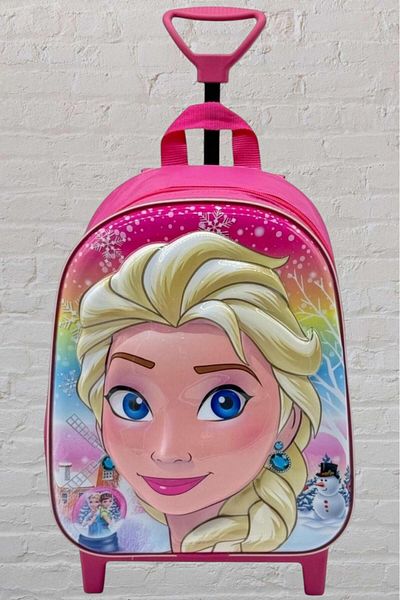 Hızırım Grădiniță Creșă 2-6 ani Frozen Elsa Rucsac și ghiozdan pentru copii cu racletă