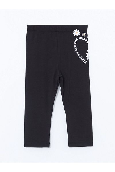 LC Waikiki New Season Elastic Waist Floral Girls' Leggings - S5Ge87Z4