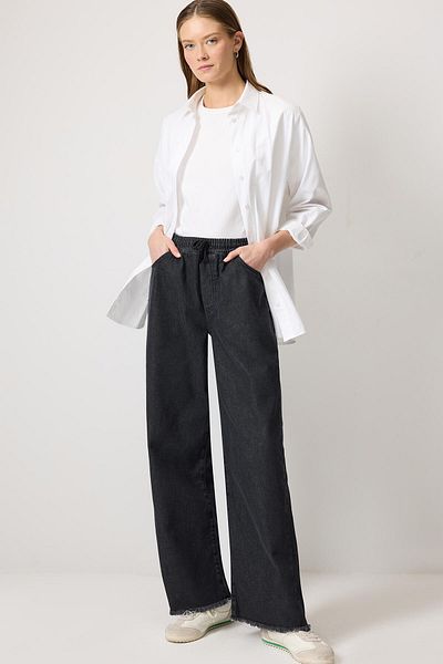 Touché Privé Elastic Waist Denim Trousers