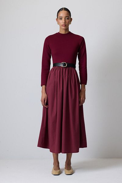 Touché Privé Pleat Detail Dress
