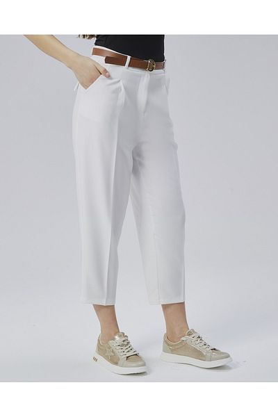 HANIMCA GİYİM Summer Comfortable Fit Women's Pants with Loose Legs