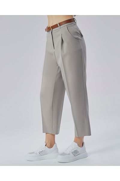 HANIMCA GİYİM Summer Comfortable Fit Women's Pants with Loose Legs