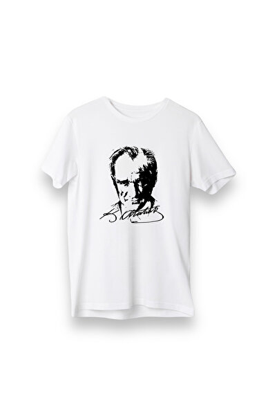 TARCENMODA Tricou cu imprimeu Ataturk, croială normală