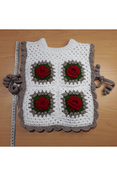 PİNA HEDİYELİK AKSESUAR EL ÖRGÜSÜ BEBEK SÜVETER TIĞ İŞİ 1-2 YAŞ EL İŞİ SÜVETER ÖNLÜK SÜVETER